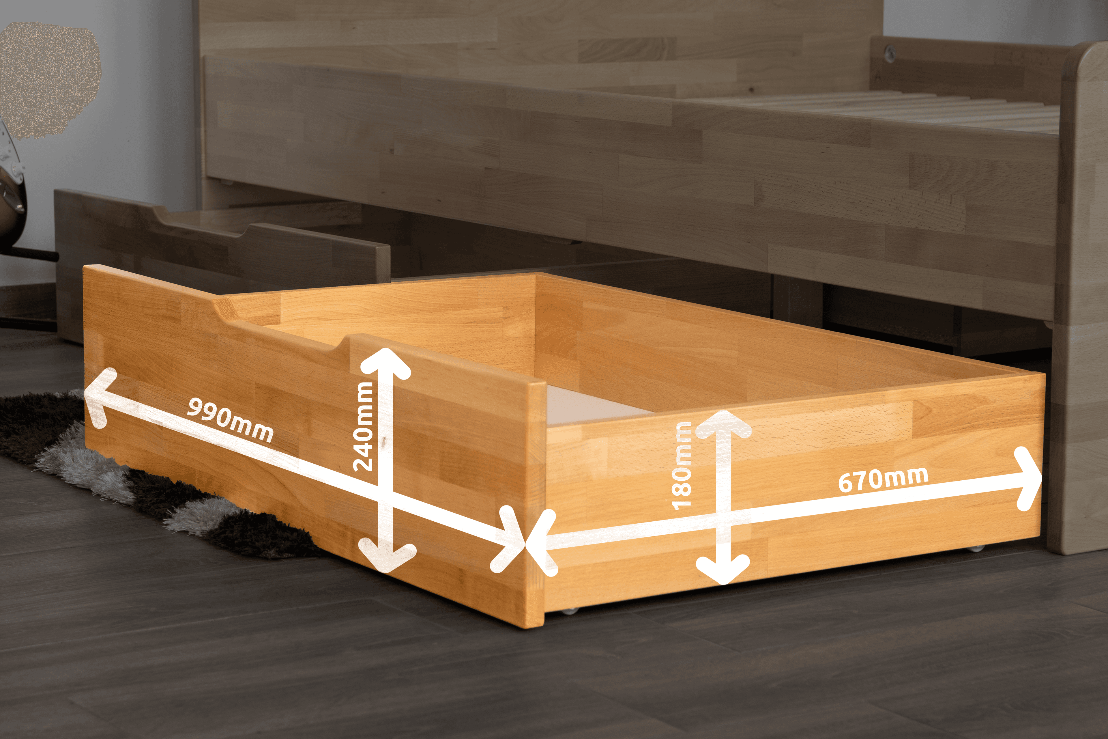 Posteľ Leonardo — rozmery